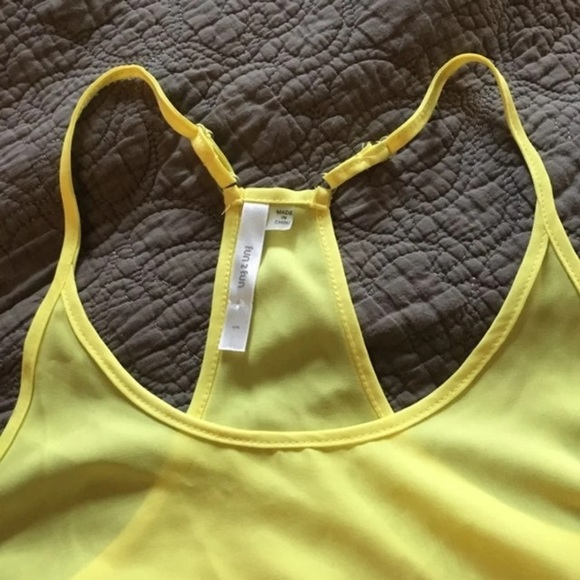 BRAND New- Yellow Adjustable Tank - Picture 2 of 4